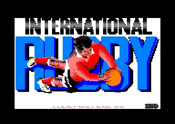 International Rugby Simulator (UK) (1988) screen shot title